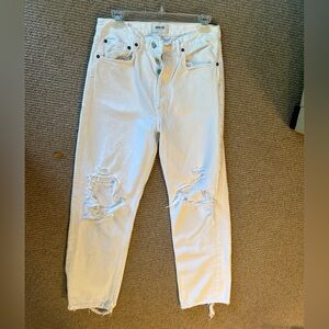 AGOLDE 90s jeans, ripped white, loose fit